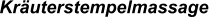 Kruterstempelmassage